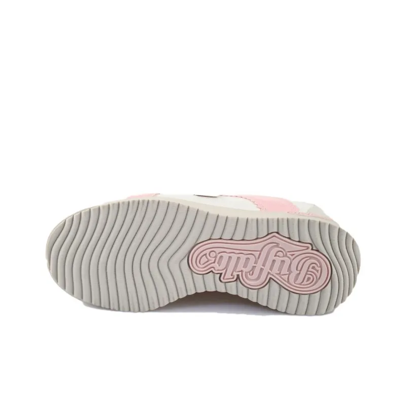 Buffalo Low Top Casual Shoes Unisex Pink White-4
