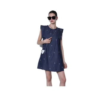 C.3000 Sleeveless Dress Women's Navy Blue
