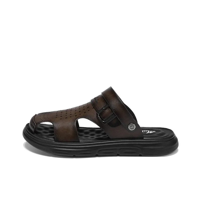 Mulinsen Abrasion Resistant Closed Toe Slippers Men's-3