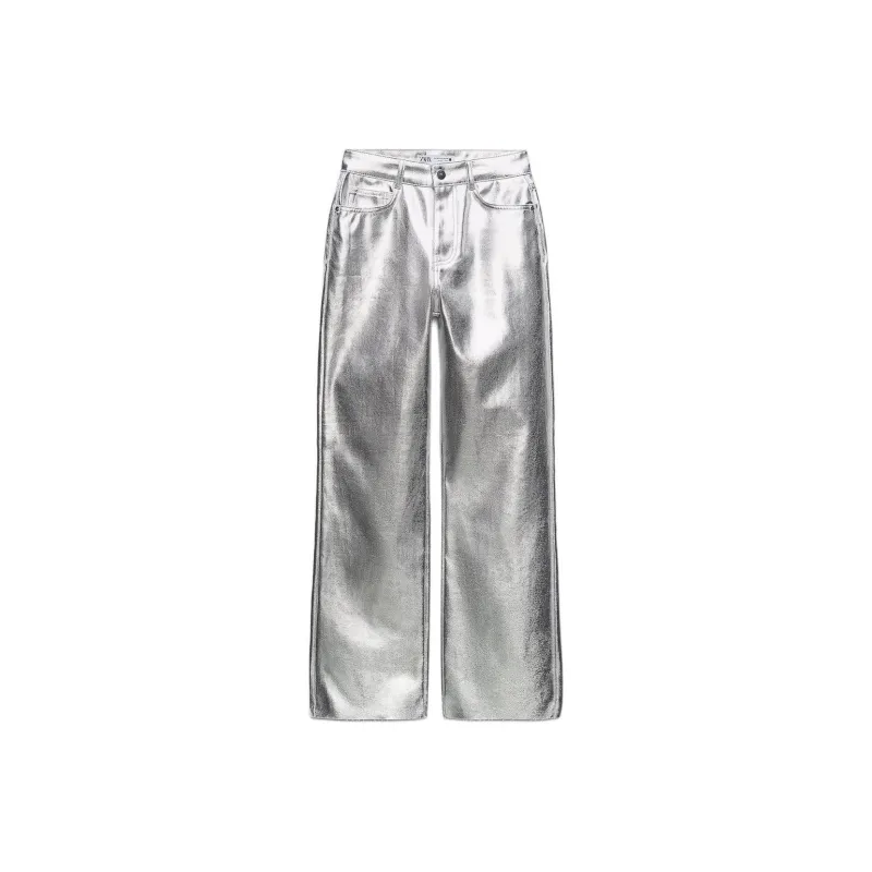 ZARA Jeans Women's Silver-0