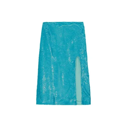 GANNI Sequins Skirt 'Blue'