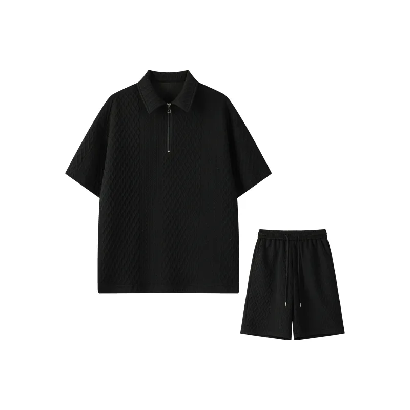MARK WAFFLE Shirt Matching Set Unisex-5