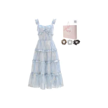 SNBL Slip Dresses Women's Blue