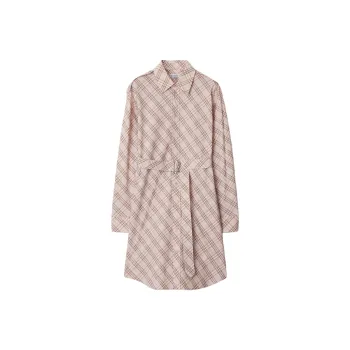 Burberry Checked Shirt Dress