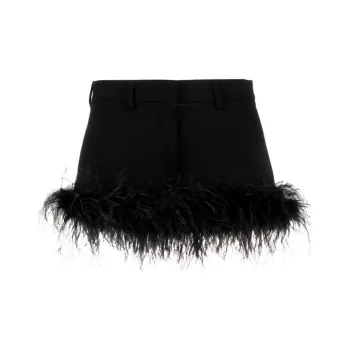 MIU MIU Casual Short Skirts Women's Black