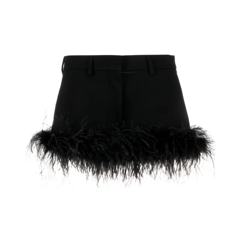 MIU MIU Casual Short Skirts Women's Black-0