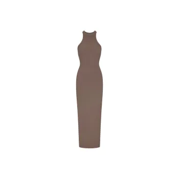 SKIMS SOFT LOUNGE LONG TANK DRESS Sleeveless Dress Women's Amethyst/Amethyst