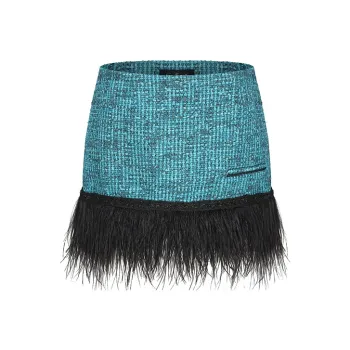 NANA JACQUELINE Casual Short Skirts Women's Blue