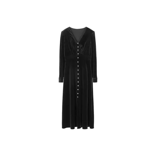 NINE WEST Long Sleeved Dresses Women's Black