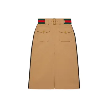 GUCCI X Adidas Jacquard Skirt Beige