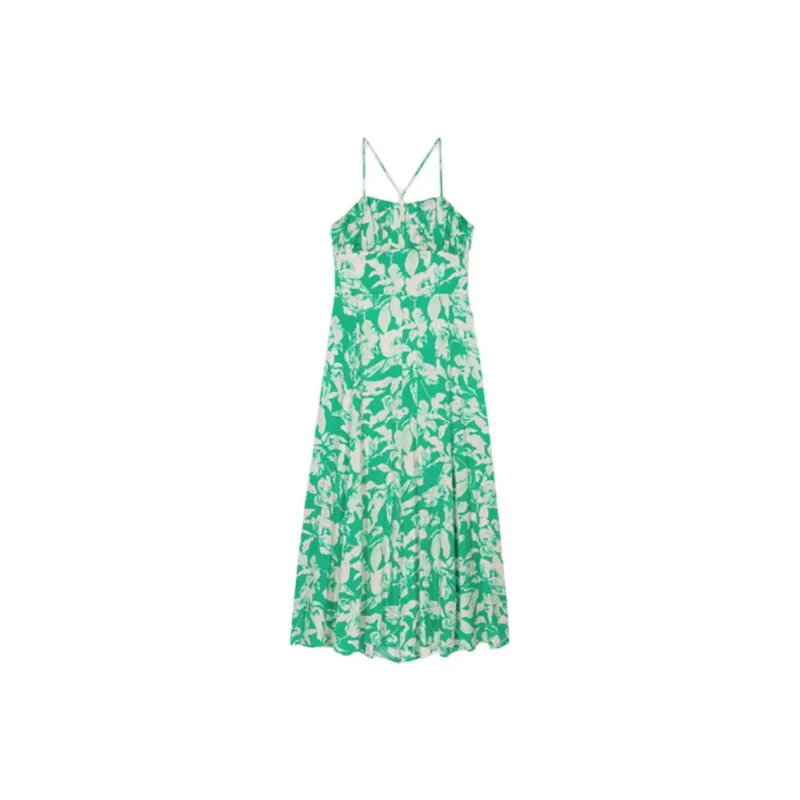 Maje Floral print Midi Dress-0