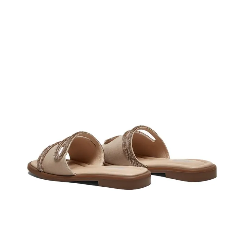 BATA Slide Slippers Women's Brown, Black-3
