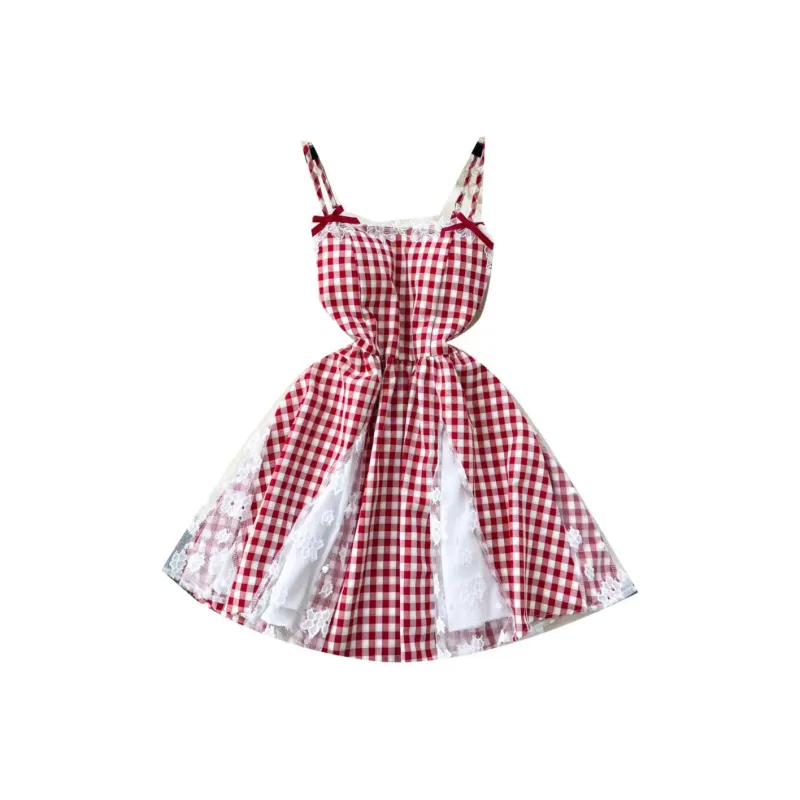ABCMININ Slip Dress Women's Red-0