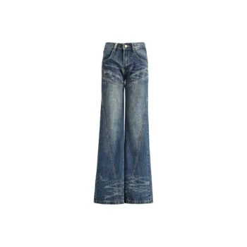 YINLEI Jeans Women's Vintage Blue