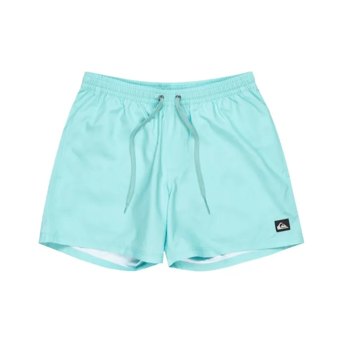 Quiksilver Everyday Solid Volley Beach Shorts Men's Aqua Blue-0