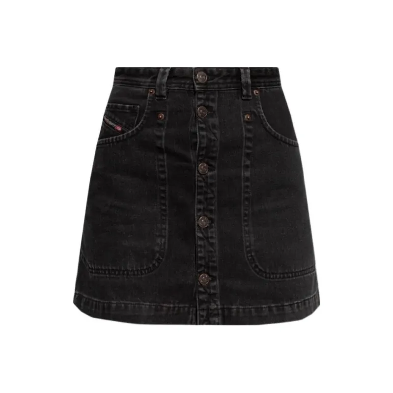 DIESEL Casual Short Skirts Women's Black-0
