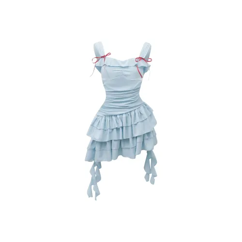 COVER TIME Slip Dresses Women's Blue