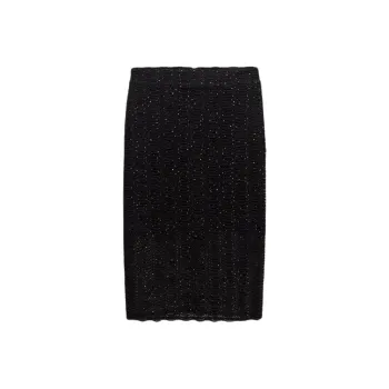 ZARA Casual Long Skirts Women's Black Gold