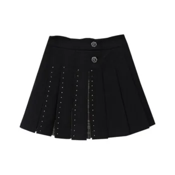 LULUALWAYS Casual Short Skirts Women's Black