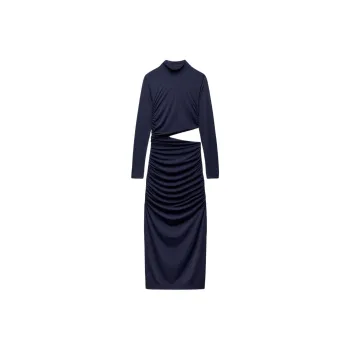 ZARA Long-Sleeved Dresses Women's Bright Blue