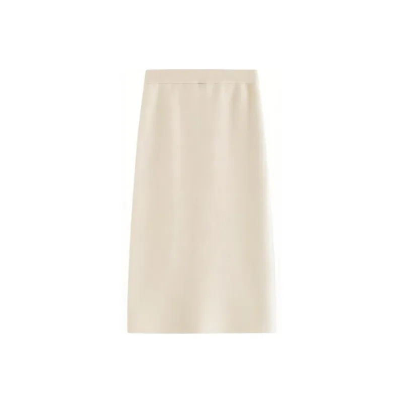 Inman Casual Long Skirts Women's Ecru-0