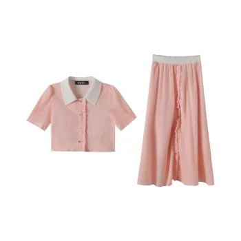 MKBY Skirt Set Women's Grapefruit Pink
