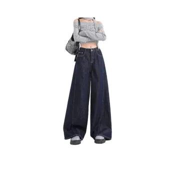 YINLEI Jeans Women's Dark Blue