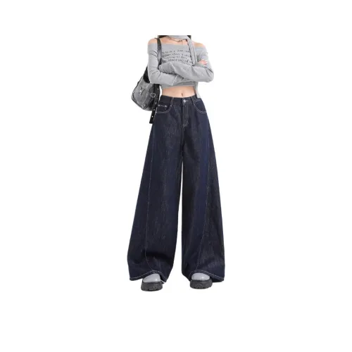 YINLEI Jeans Women's Dark Blue
