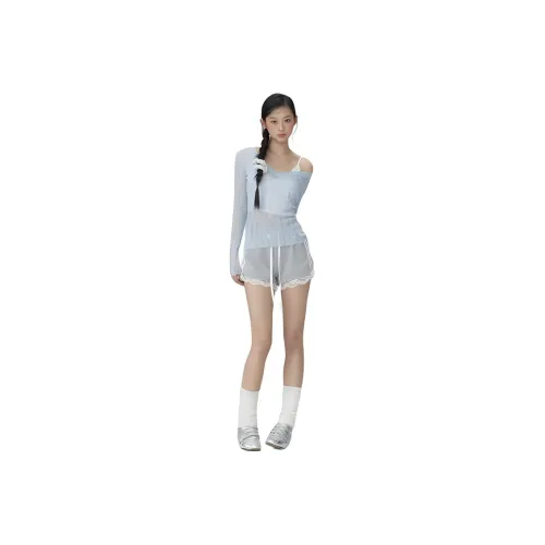 WEEKEND HUB Casual Shorts Women's Gray