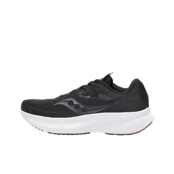 Saucony Ride 15 Cushioning Slip Resistant Low Top Running Shoes Women's Black