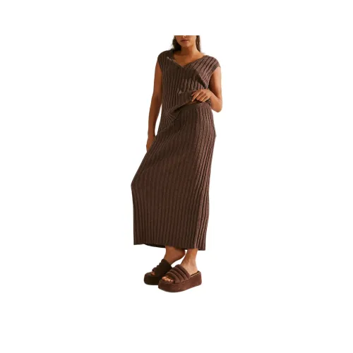 FREE PEOPLE Veda Sweater Set Skirt Set Women's Shopping Bag/Shopping Bag Color