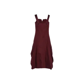 Yohji Yamamoto Sleeveless Dress Women's Bordeaux