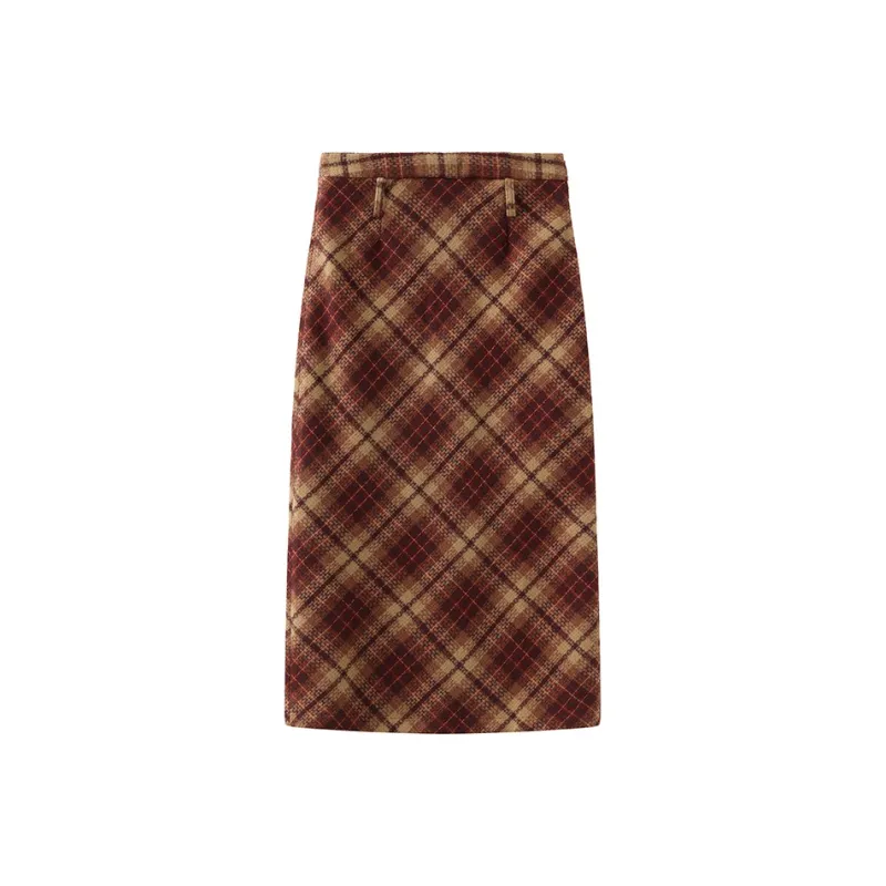 A11·N22 Casual Long Skirts Women's Red-4