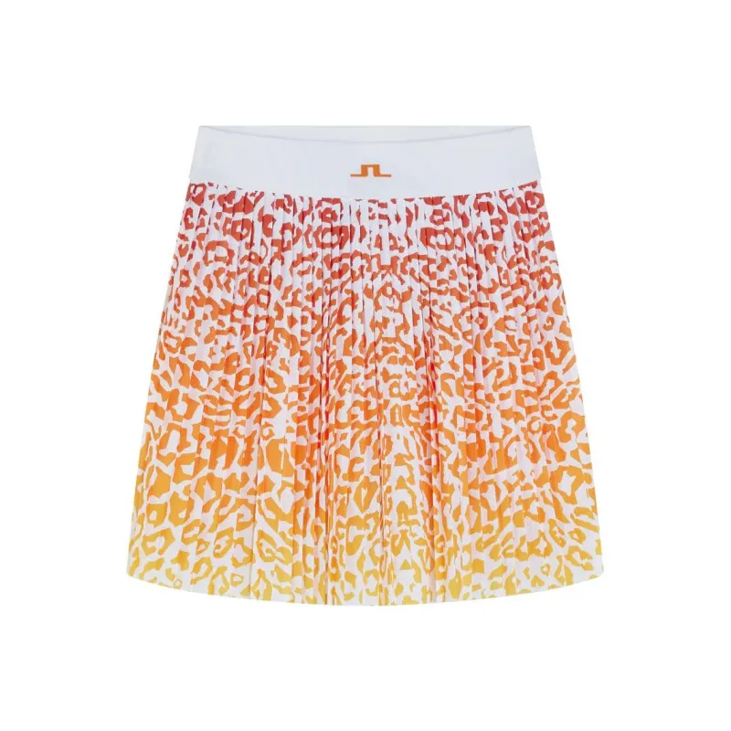 J.Lindeberg Binx Print Skirt Casual Short Skirts Women's Orange-0