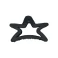 Five-Pointed Star Matte Shark Clip 1 Pc (Black)