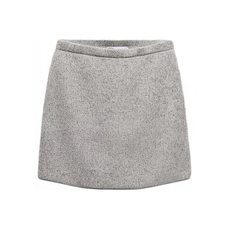 ZARA Casual Short Skirts Women's Zebra Print Brown Yellow-0
