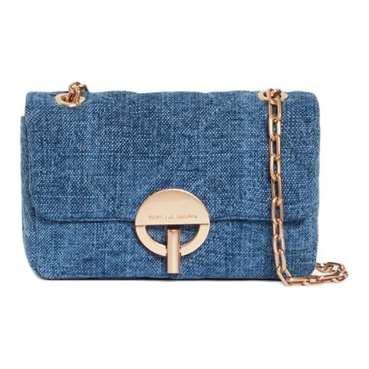 Vanessa Bruno Linen Crossbody Bag, Shoulder Bag Trumpets Women's Indigo-0