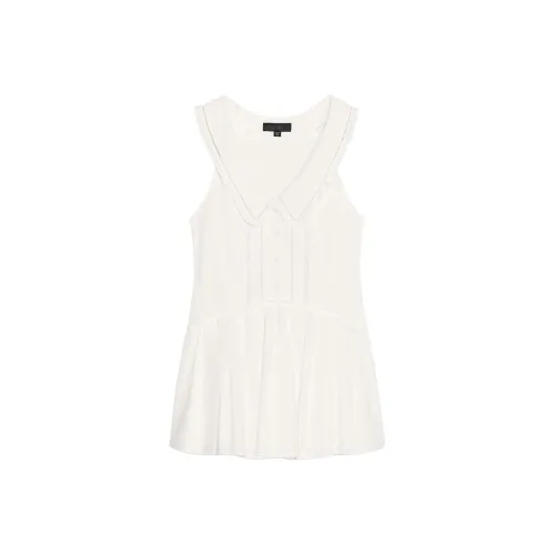 ZARA Sleeveless Dress Women's Frosted White