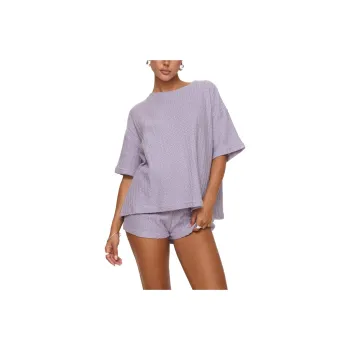 PRINCESS POLLY CAMMIE KNIT SET Casual Suit Women's Lilac/Light Purple