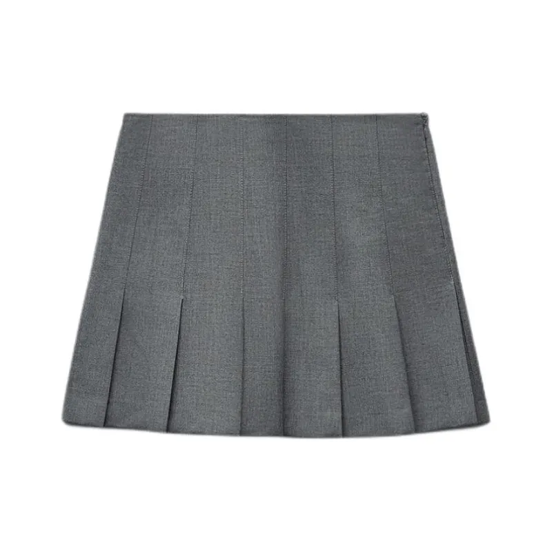 ZARA Casual Short Skirts Women's Light Gray-0