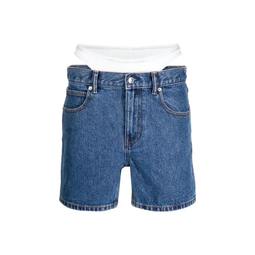 Alexander Wang Low rise Layered Denim Shorts
