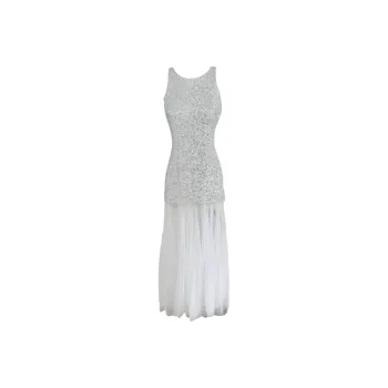 Udon House Sleeveless Dress Women's Silver
