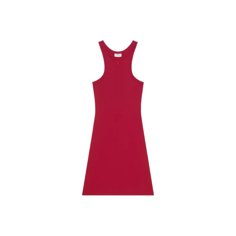 COURREGES Racerback Sleeveless Mini Dress-0