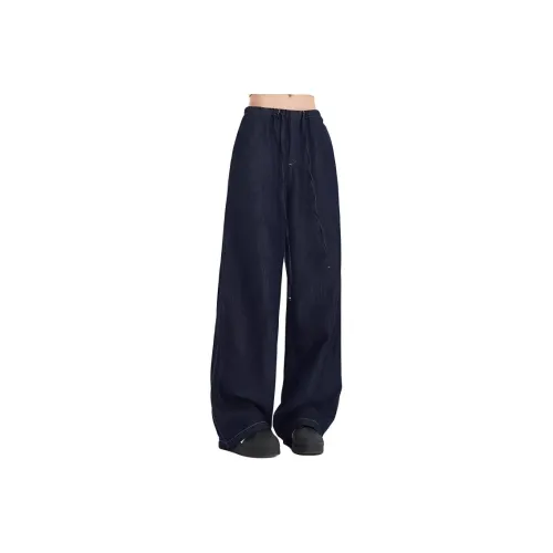 YINLEI Jeans Women's Dark Blue