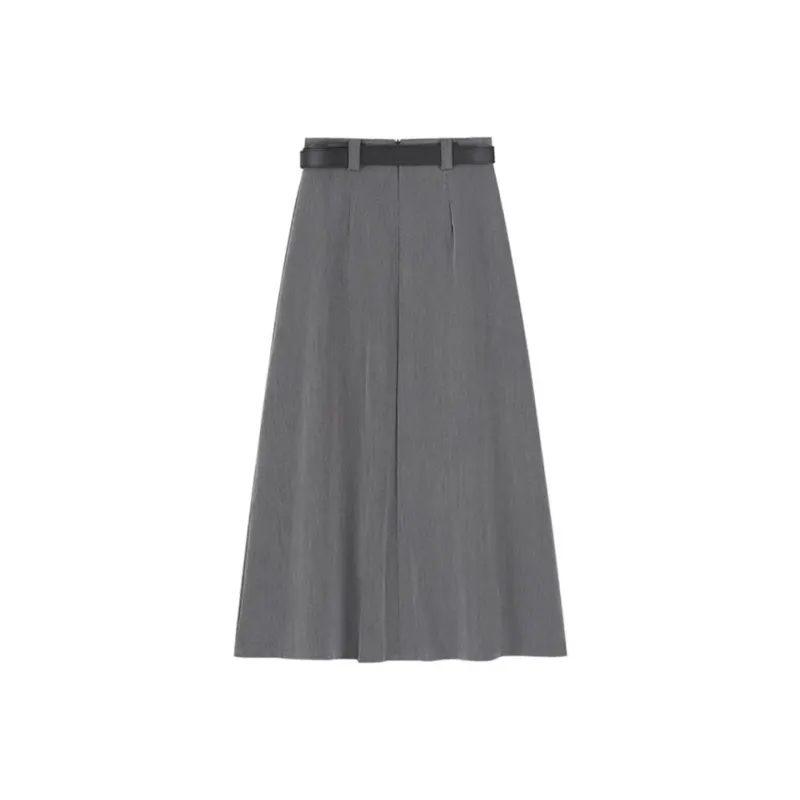 PLAY BUSH Casual Long Skirt Women's White-6