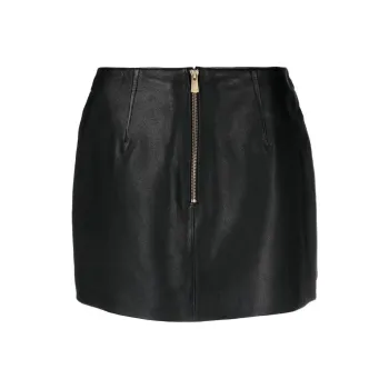 PINKO Leather Mini Skirt