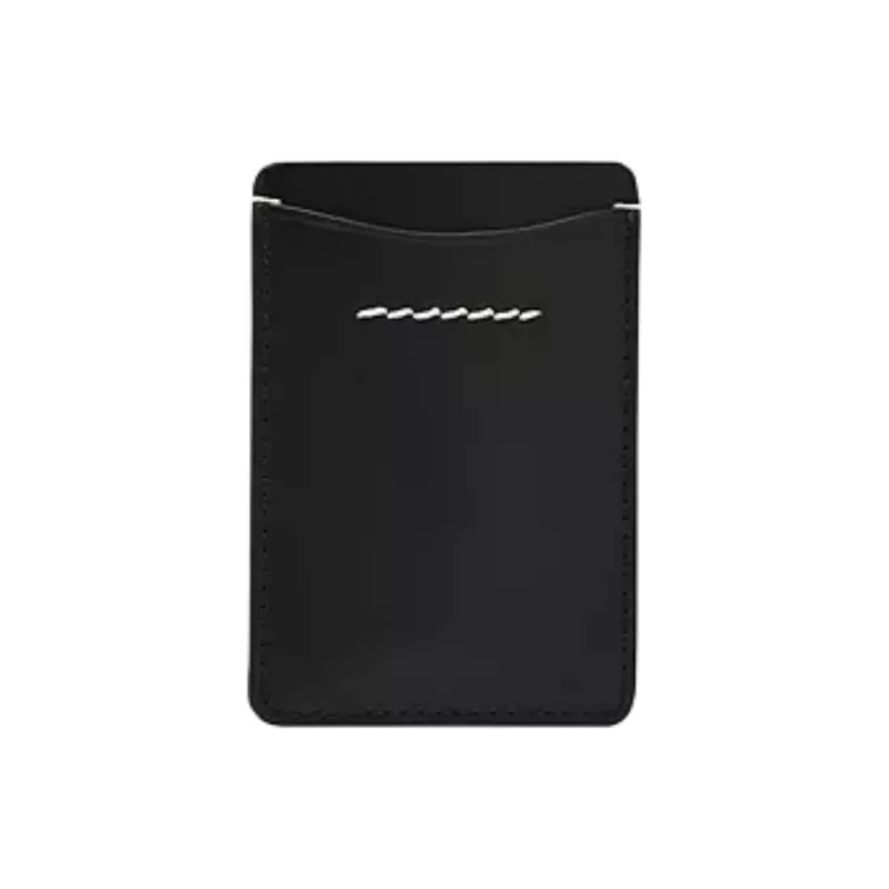 FOSSIL Leather Card Holder Card Holder Unisex Black-0