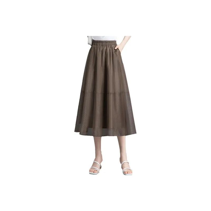 Cypress House Casual Long Skirts Women's Olive-0