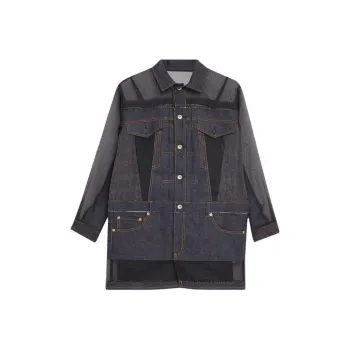Sacai Denim Mix Dress 'Indigo'