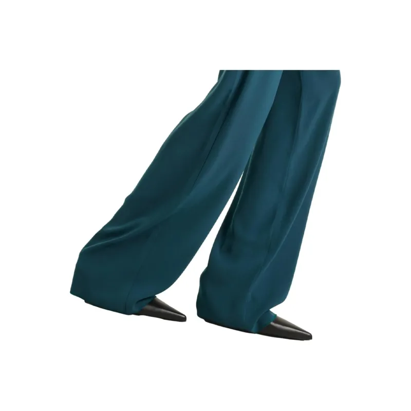 MaxMara Studio High Waisted Straight Leg Trousers-6